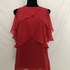 Women’s WHBM SZ Small Flutter Blouse